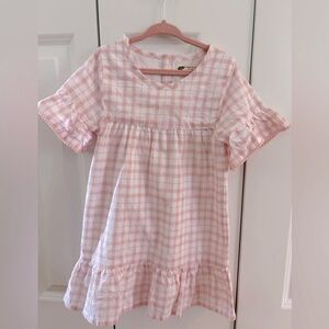 Pink Gingham Kids Dress